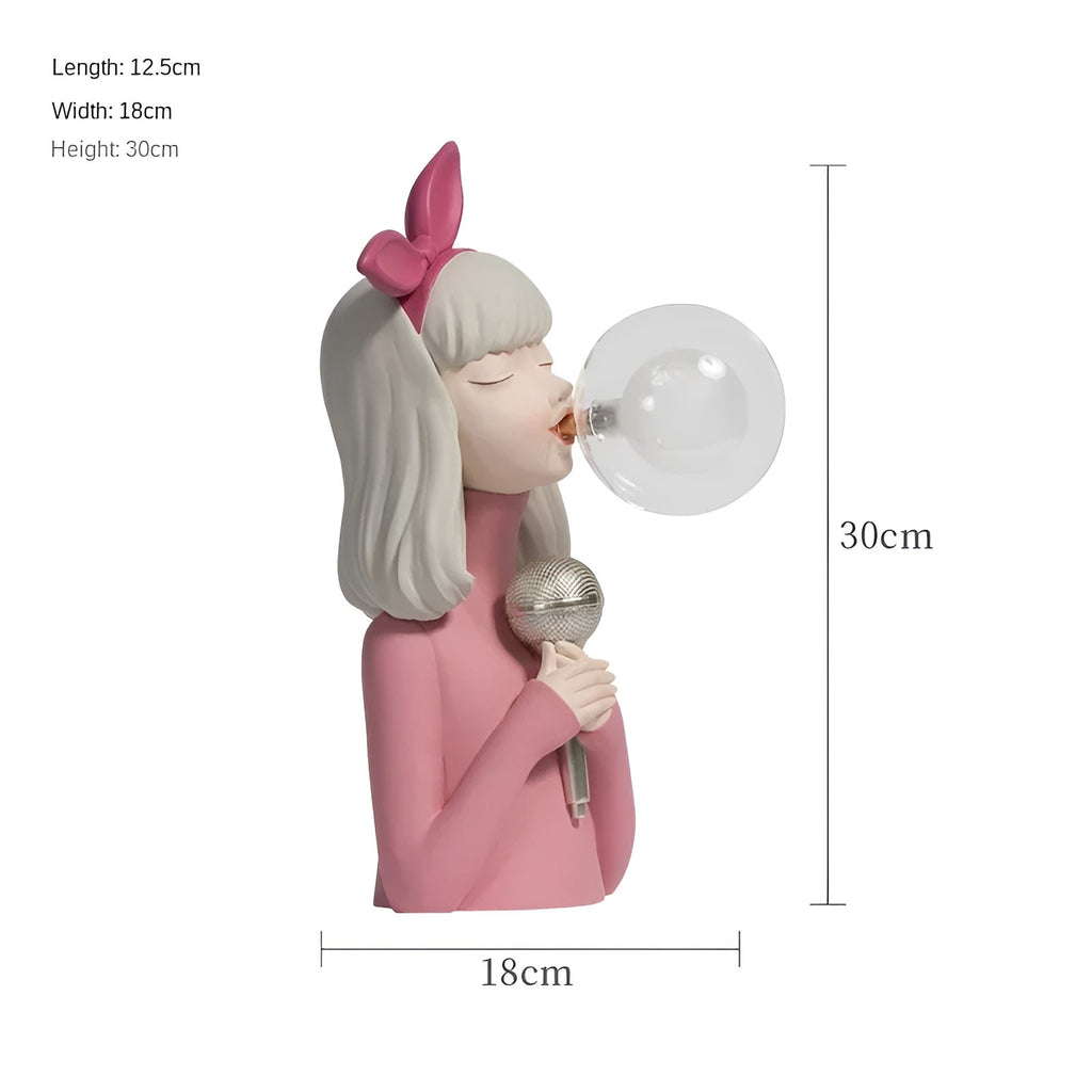 LumaSprite tegneseriefigur som natlampe med bobler — lampe med blødt lys - Desfino