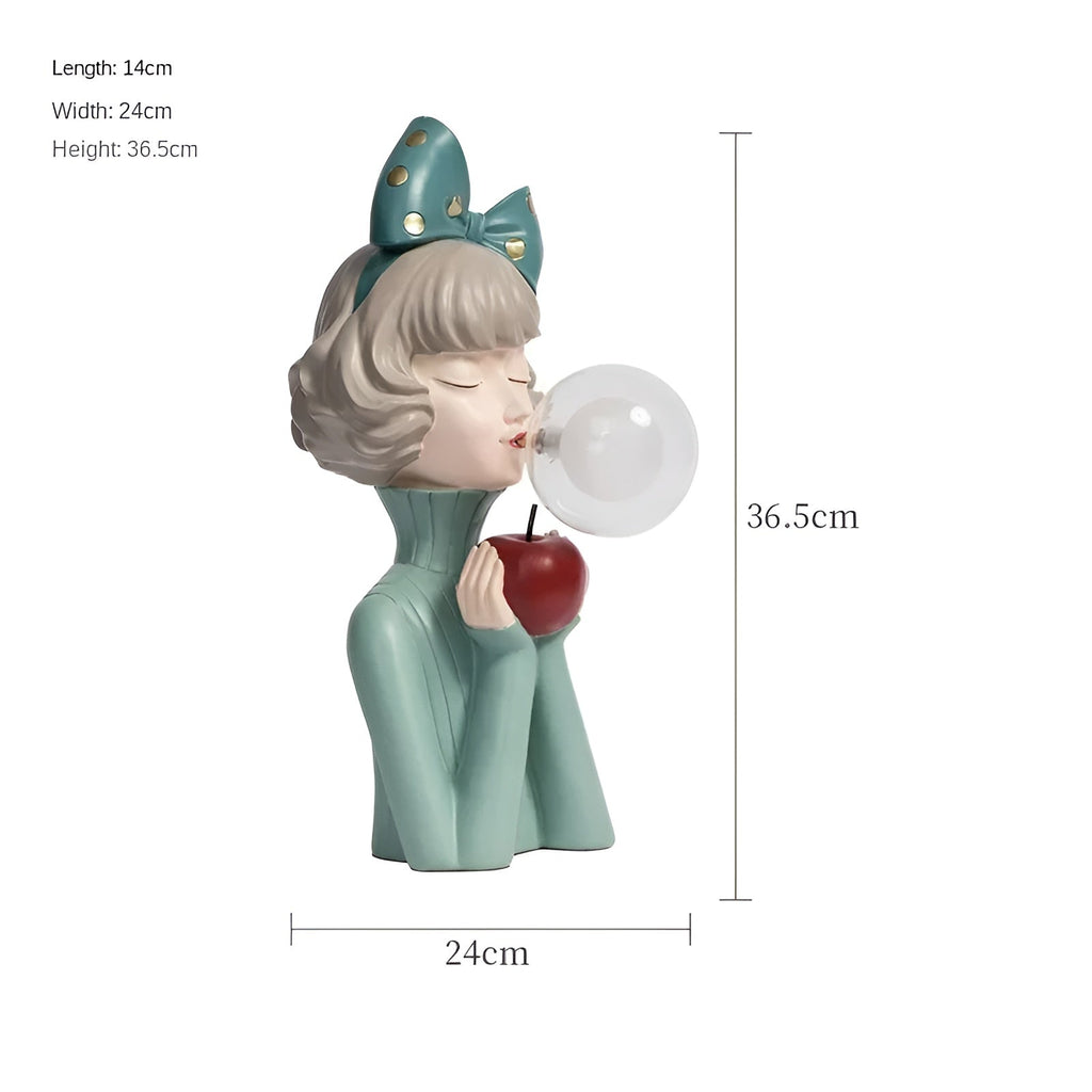 LumaSprite tegneseriefigur som natlampe med bobler — lampe med blødt lys - Desfino