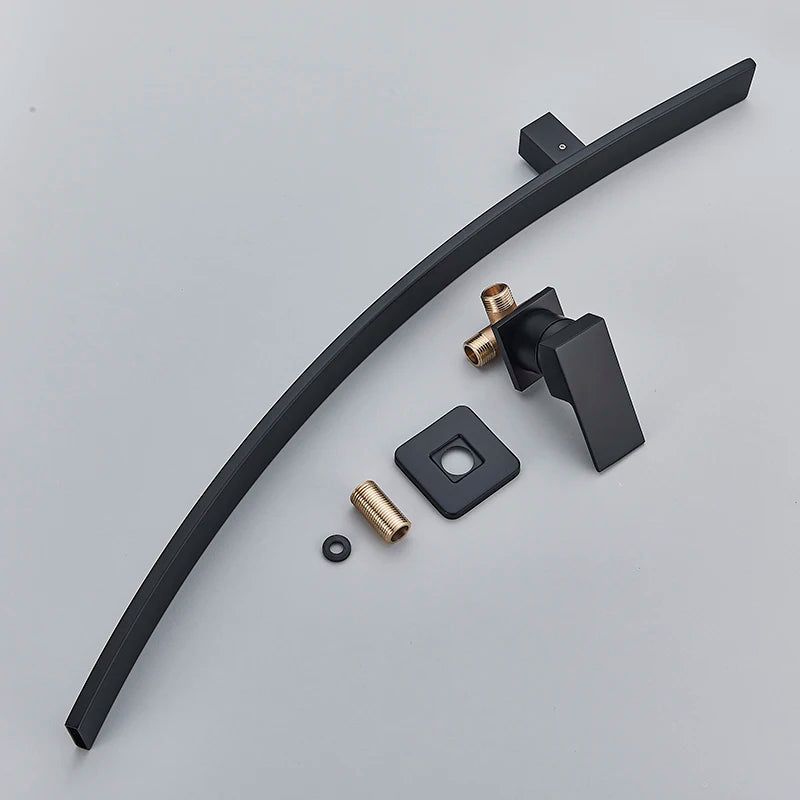 Baterie cu pipă arcuită Aeris — instalație modernă și minimalistă pentru baie - Desfino