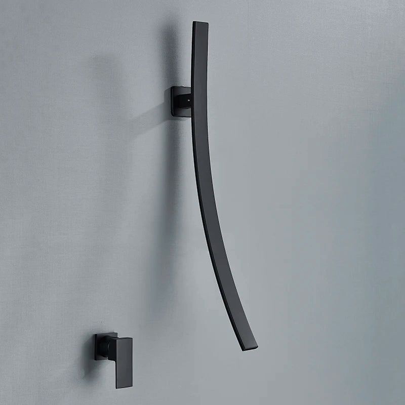 Baterie cu pipă arcuită Aeris — instalație modernă și minimalistă pentru baie - Desfino