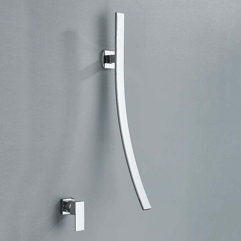 Baterie cu pipă arcuită Aeris — instalație modernă și minimalistă pentru baie - Desfino