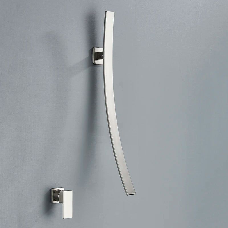 Baterie cu pipă arcuită Aeris — instalație modernă și minimalistă pentru baie - Desfino