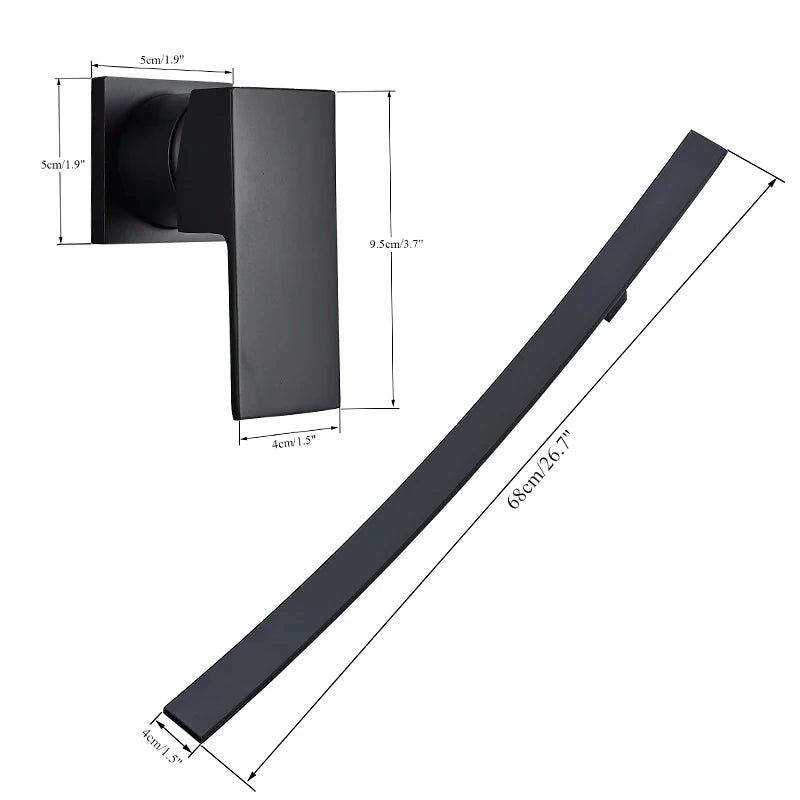 Baterie cu pipă arcuită Aeris — instalație modernă și minimalistă pentru baie - Desfino