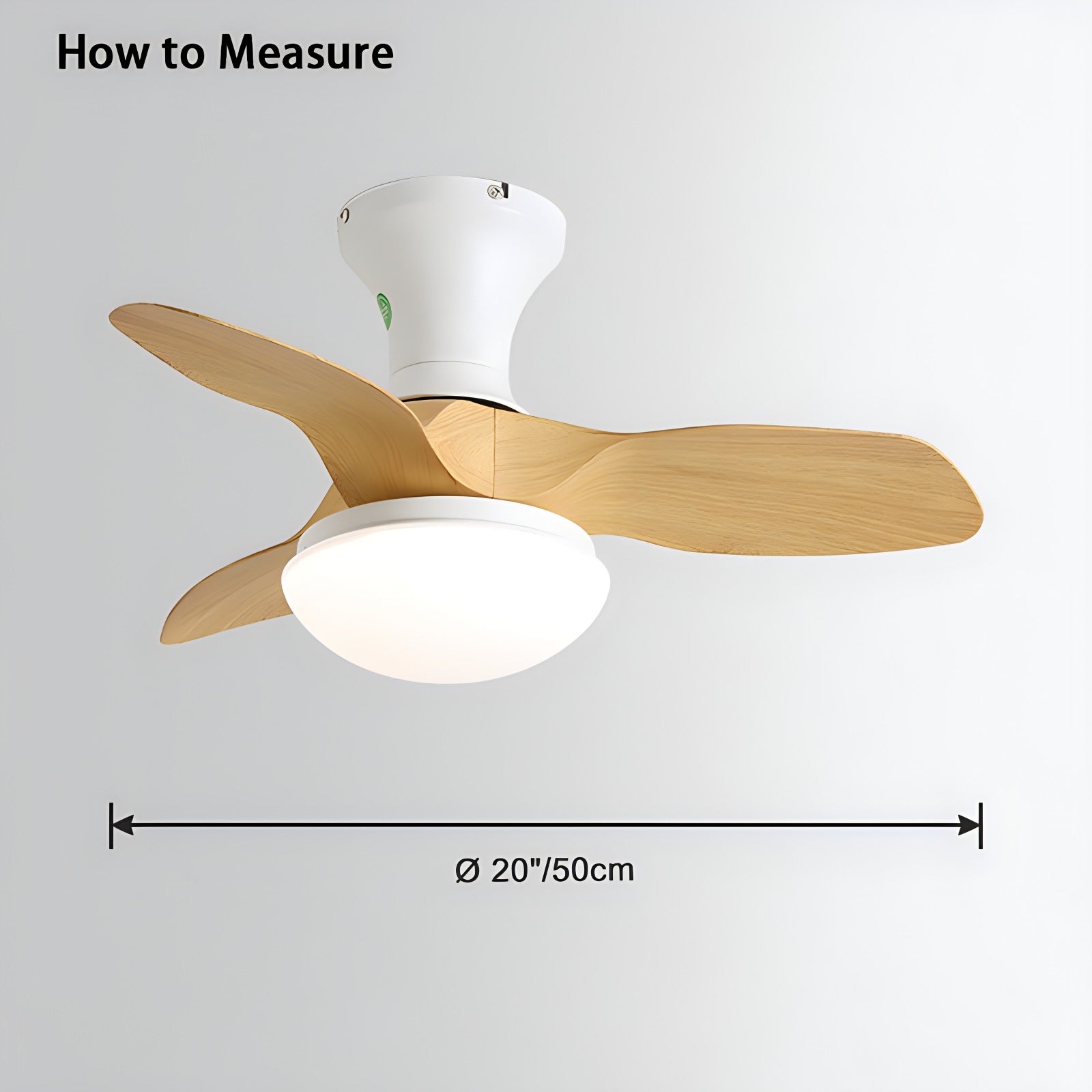 Small Propeller Ceiling Fan With Light | Desfino