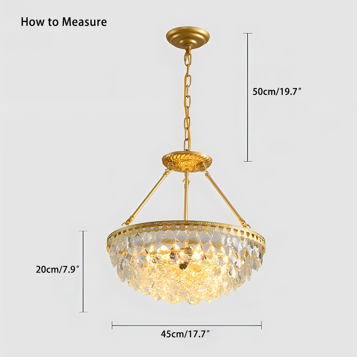 Crown Crystal Led Chandelier | Desfino
