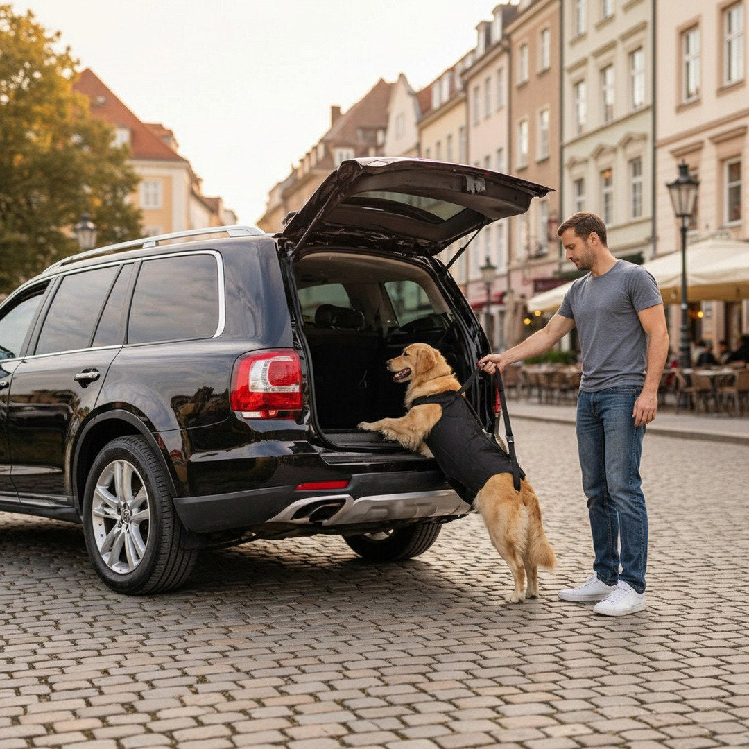 Hundebærehjælp – ergonomisk løftesele til store hunde - Desfino