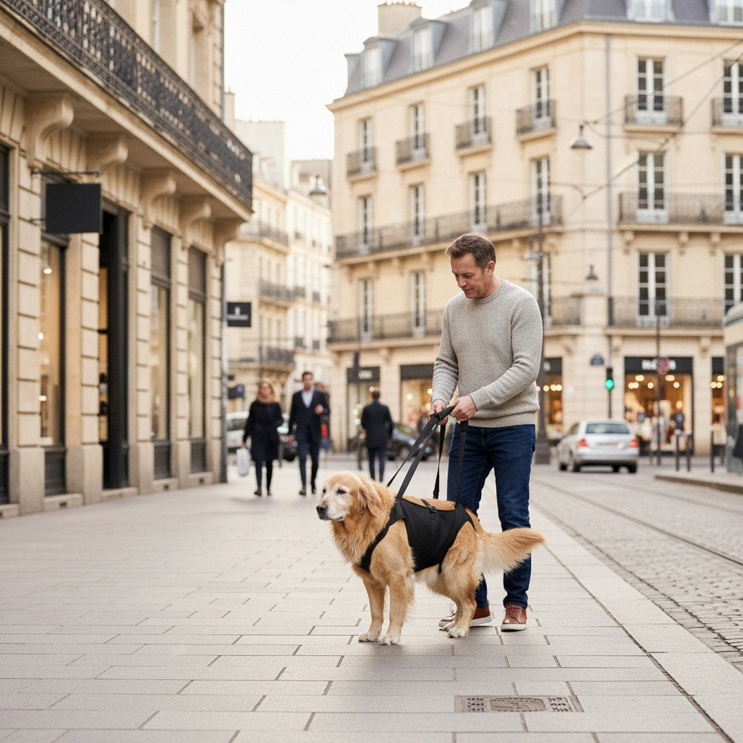 Hundebærehjælp – ergonomisk løftesele til store hunde - Desfino