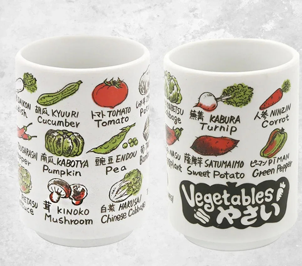 Kiyomi-käsintehdyt japanilaiset teekupit — Fuji-vuori syksyinen design - Desfino