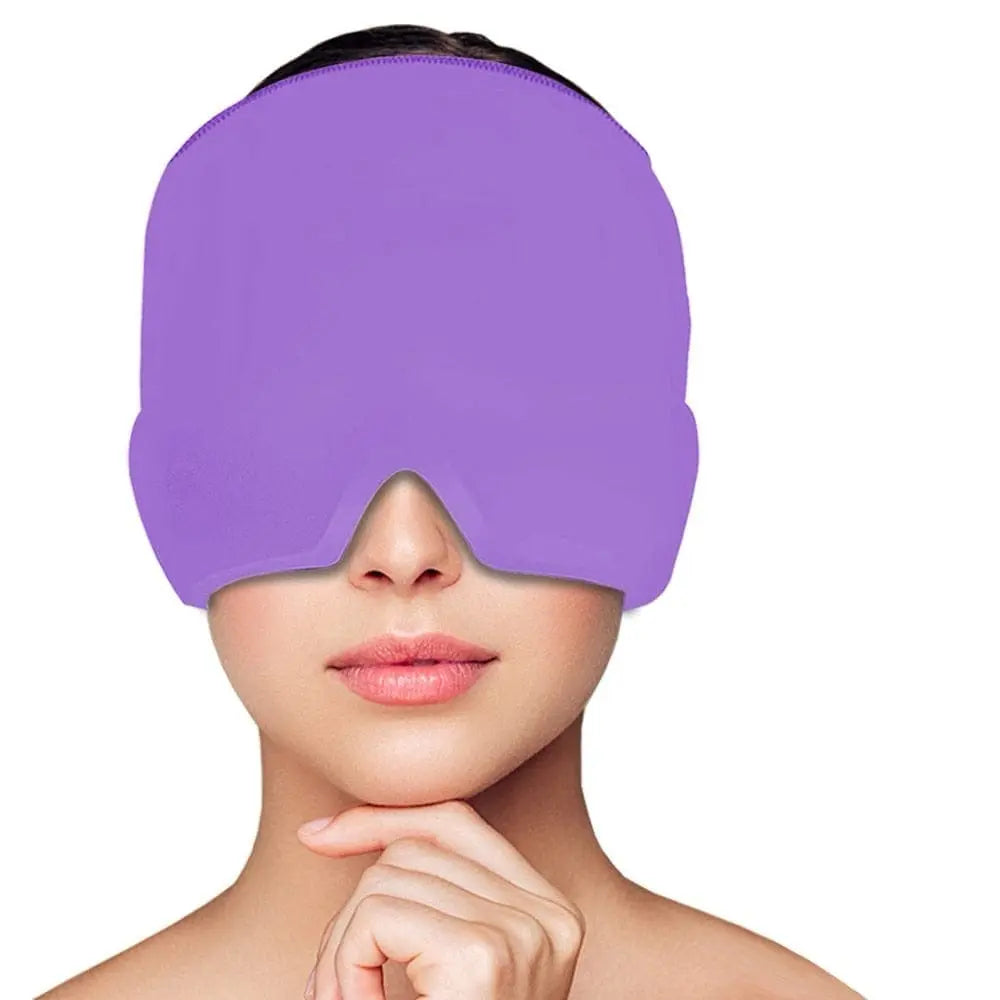 Gorro de gel refrescante de 360° para aliviar el dolor de cabeza - Alivio de la tensión y la migraña - Desfino