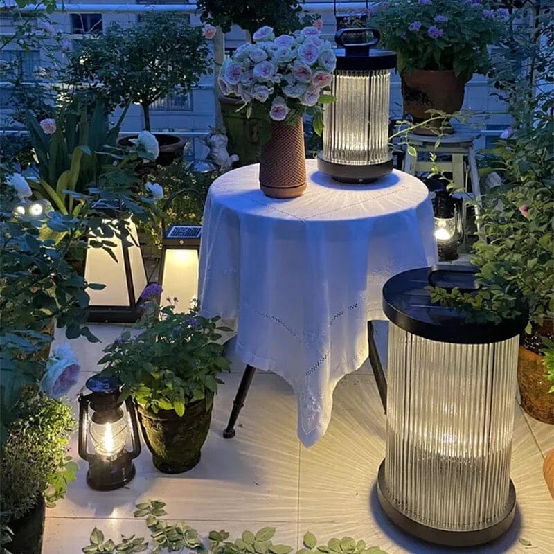 Marinell vanntett hagelanterne — Varmt LED-lys - Desfino
