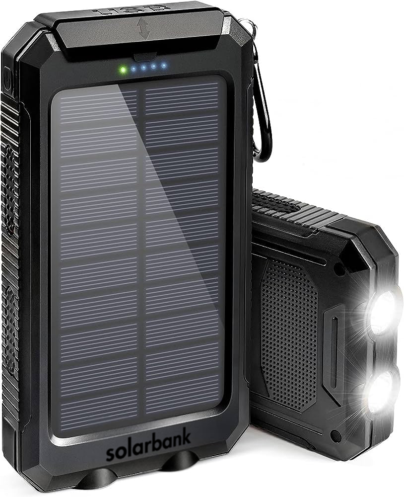 SolarPulse بنك طاقة شمسي بسعة 20000mAh — ألواح شمسية مدمجة - Desfino
