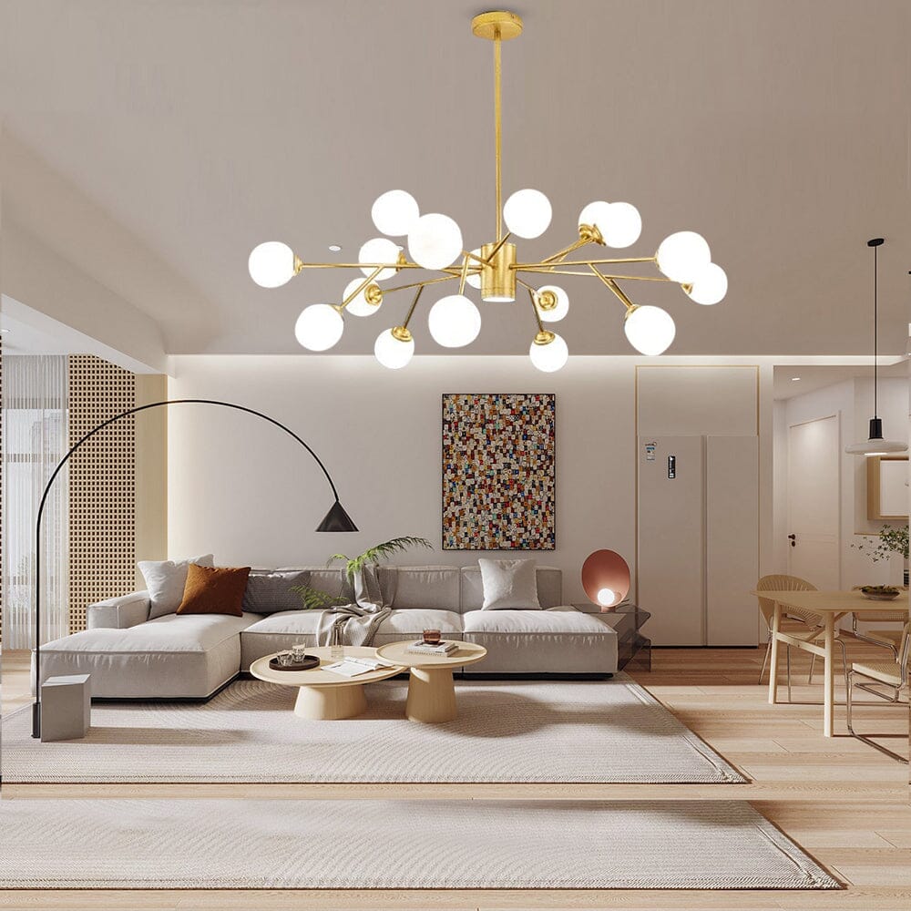 Marlow Bubble Chandelier — 30 cm Adjustable Hanging Pole - Desfino