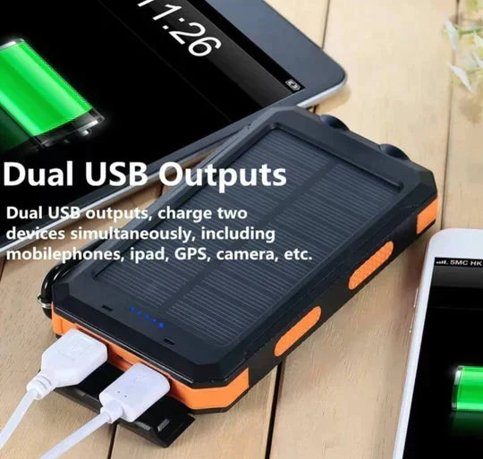 Power bank ηλιακής φόρτισης 500000mAh — Αδιάβροχο IP67, λεπτός φορητός φορτιστής - Desfino