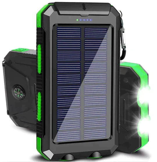 LyraCharge 30000mAh solcellsladdare och powerbank — IP67-vattentät - Desfino