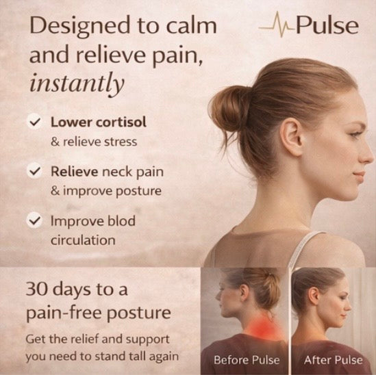 Pulsewell trådløs shiatsu-massasjeapparat for nakke og skuldre — varme - Desfino