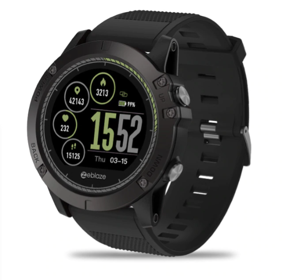 Montre connectée tactique RidgeTech — Résistante à l’eau et à la poussière, activité et fréquence cardiaque - Desfino