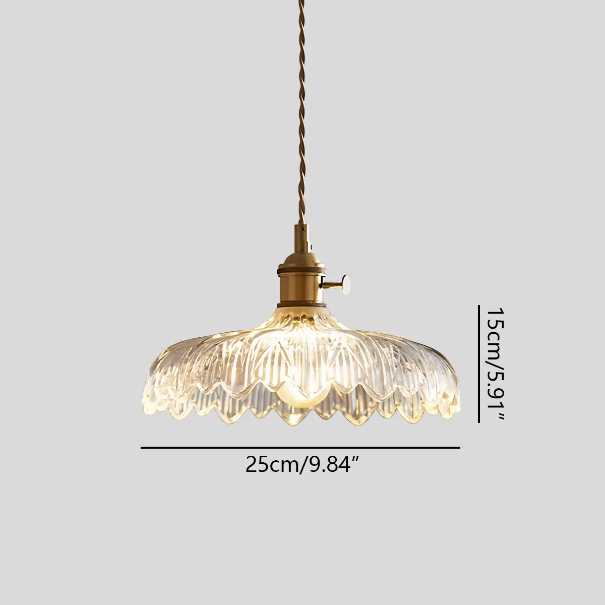 Isabel Glass Pendant Light for Kitchen Island | Desfino