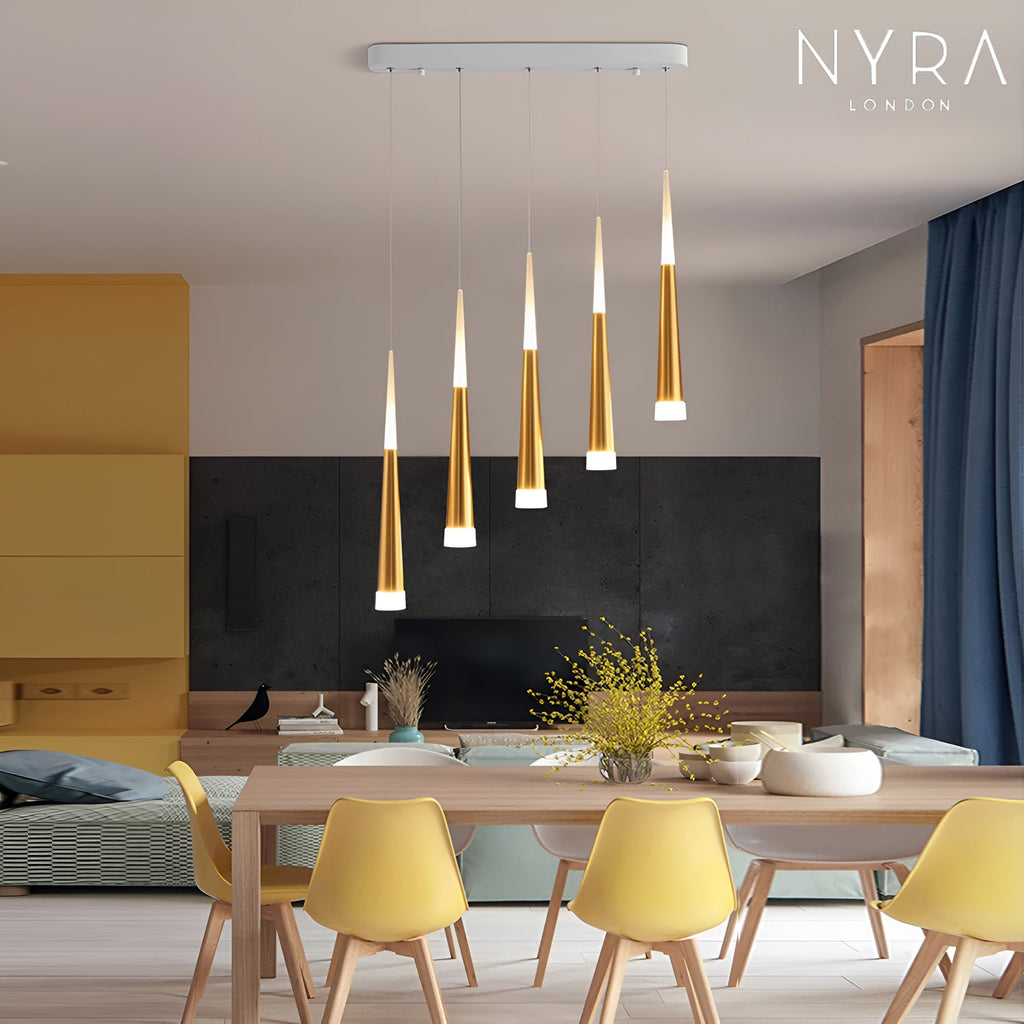 Liora-kattokruunu — moderni puolihuuhdeltava LED-kattovalaisin, kaukosäädin - Desfino