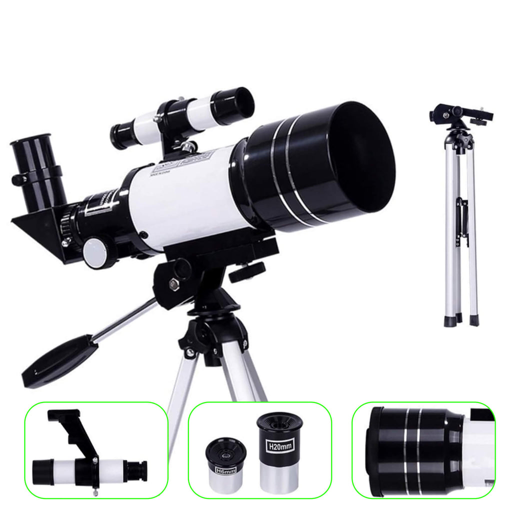 Moonwatcher 150x zoomos távcső, 70mm rekesznyílás, 300mm fókusztávolság, állvány - Desfino