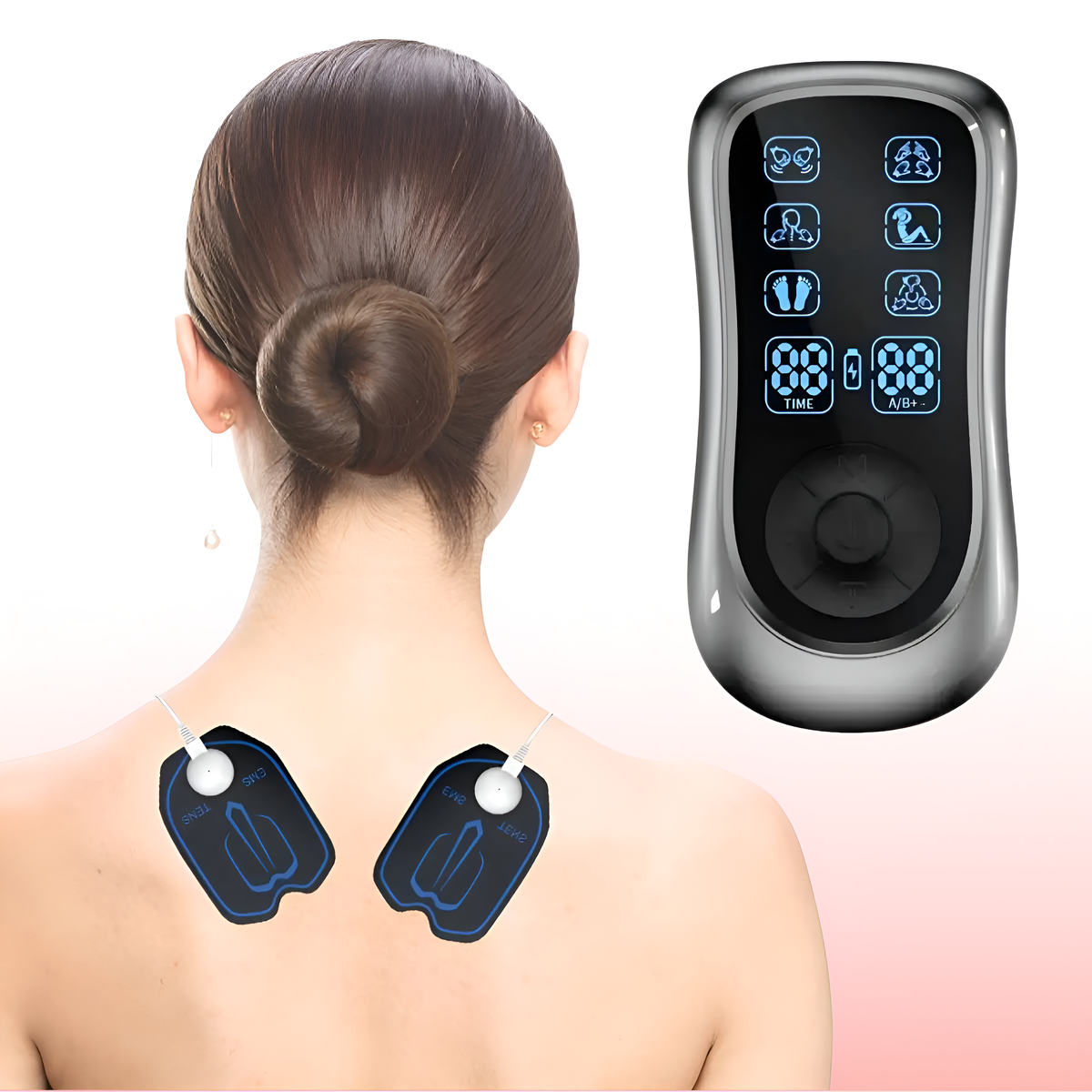 Appareil antidouleur EMS/TENS PulseFlex — stimulateur portable tout-en-un | Desfino
