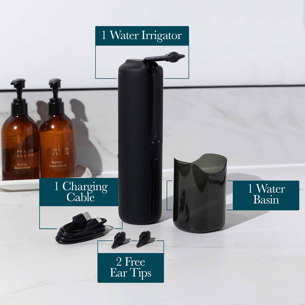 VeraFlow Pro Ohrspülgerät — Ohrenschmalzspülung mit dreifachem Wasserstrahl - Desfino