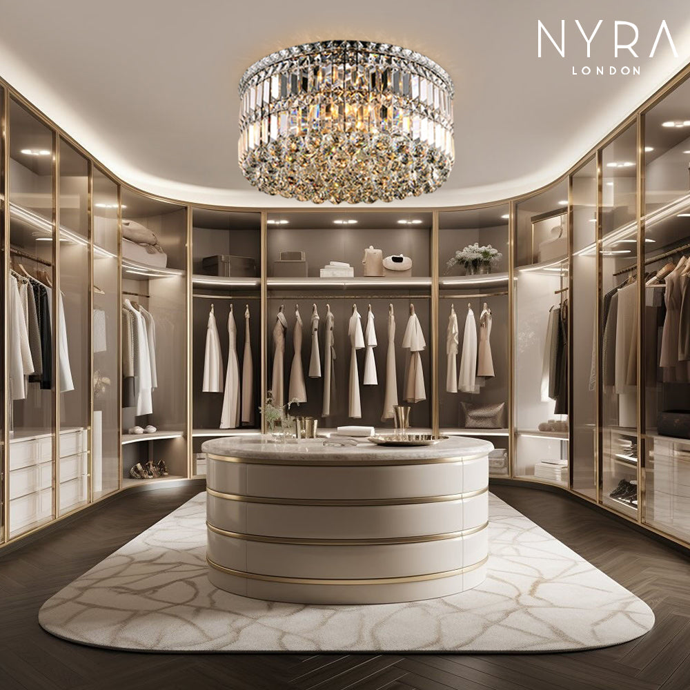 Jade Crystal Ceiling Chandelier