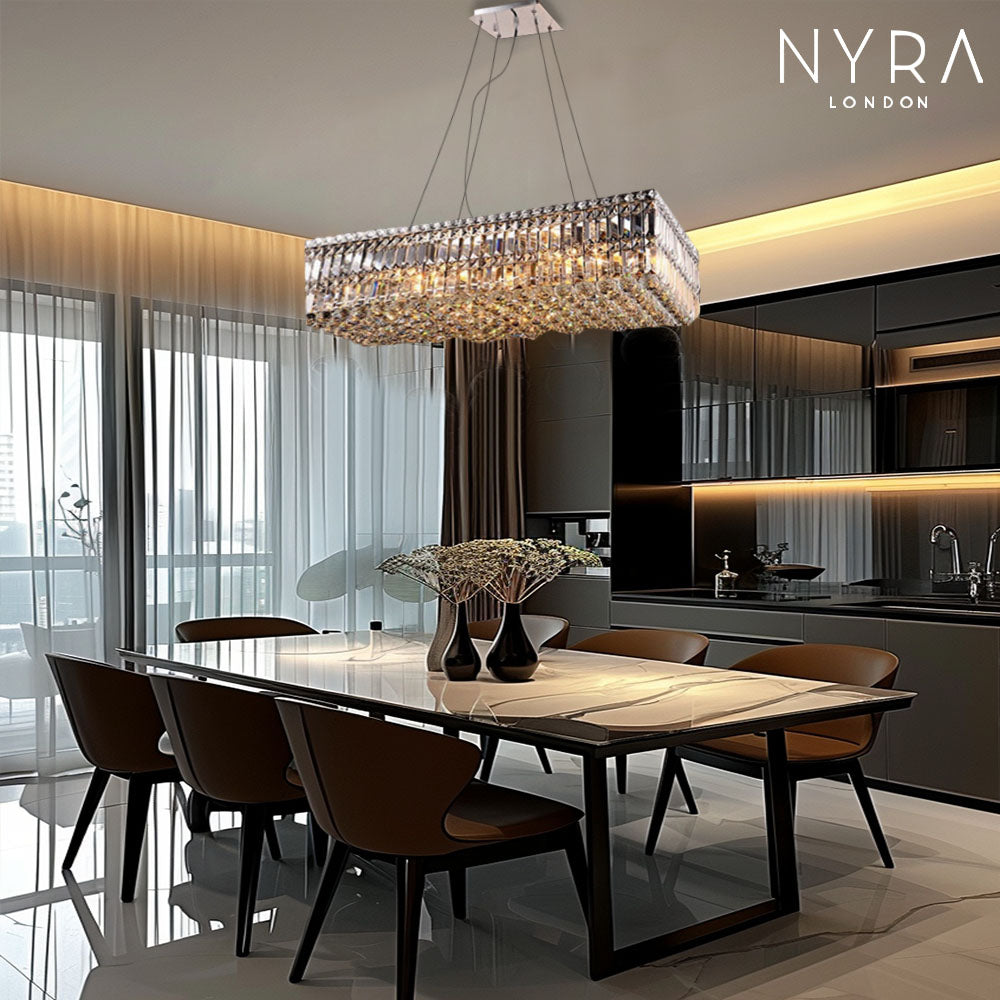 Jade Crystal Ceiling Chandelier