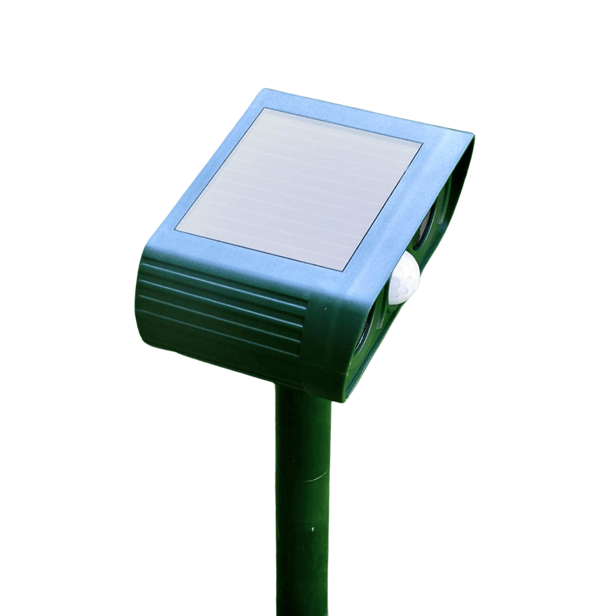 Dispozitiv solar de descurajare a câinilor, activat de mișcare — repelent ultrasonic pentru exterior | Desfino