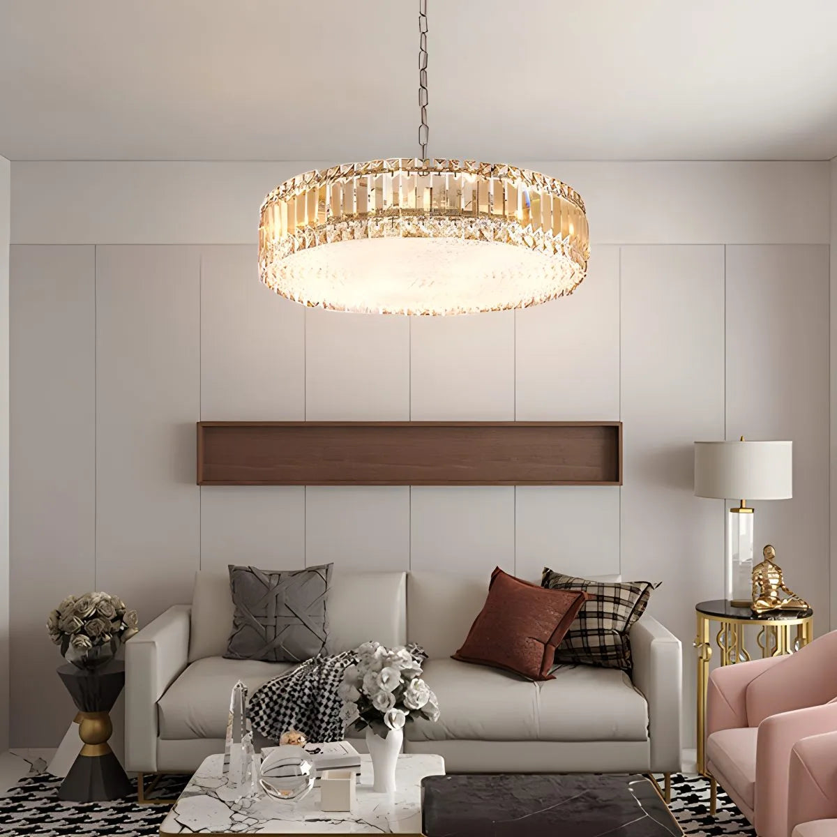 K9 Crystal Pendant Light for Dining Room | Desfino
