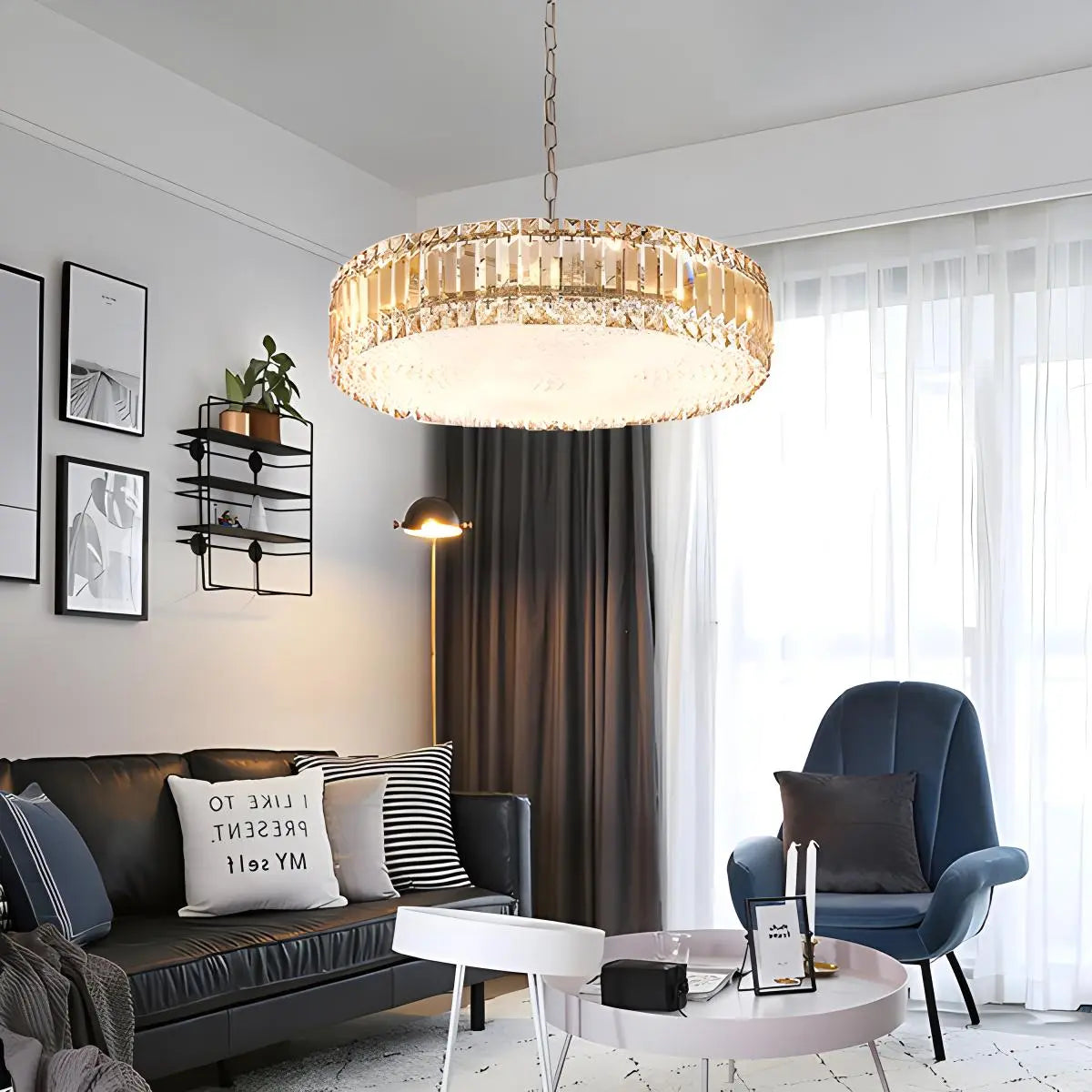 K9 Crystal Pendant Light for Dining Room | Desfino