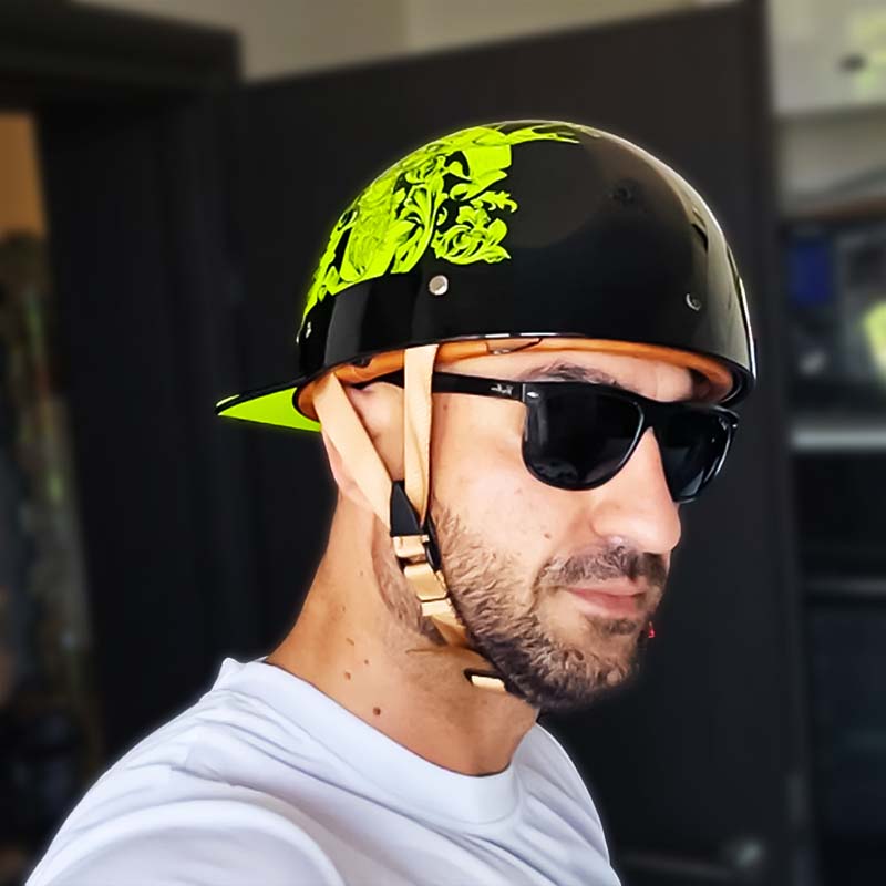 OrionRide DOT-Halbhelm — ABS-Schale im Baseball-Stil für Motorräder - Desfino