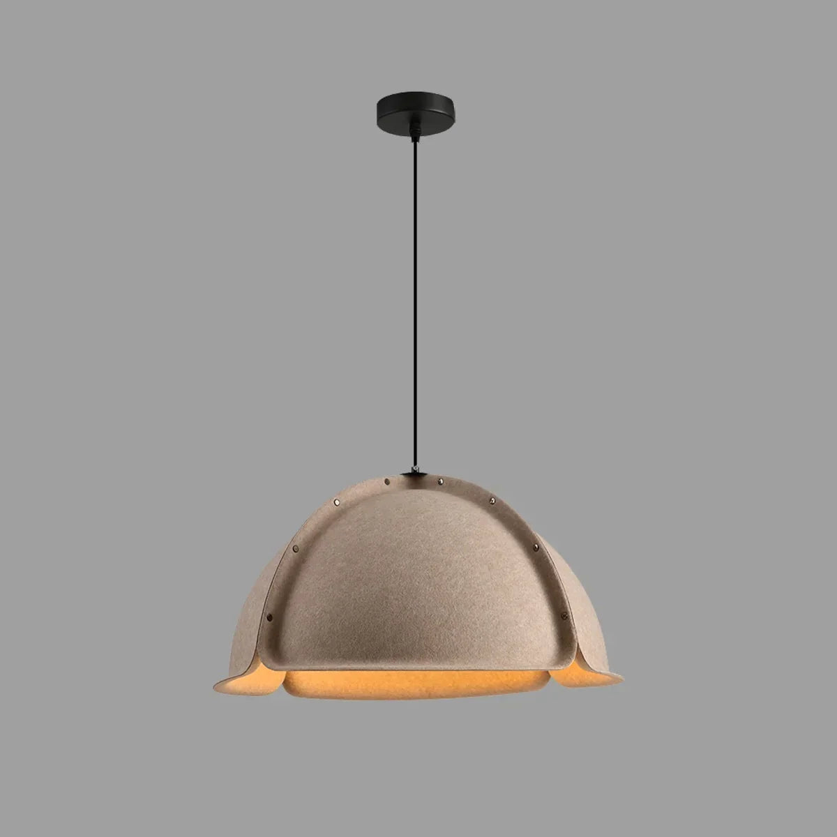 Nordische schlichte Pendelleuchte aus Filz | Desfino