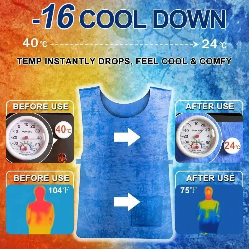 אפודת קירור באידוי HYDROCOOL — הקלה קלילה לקיץ - Desfino
