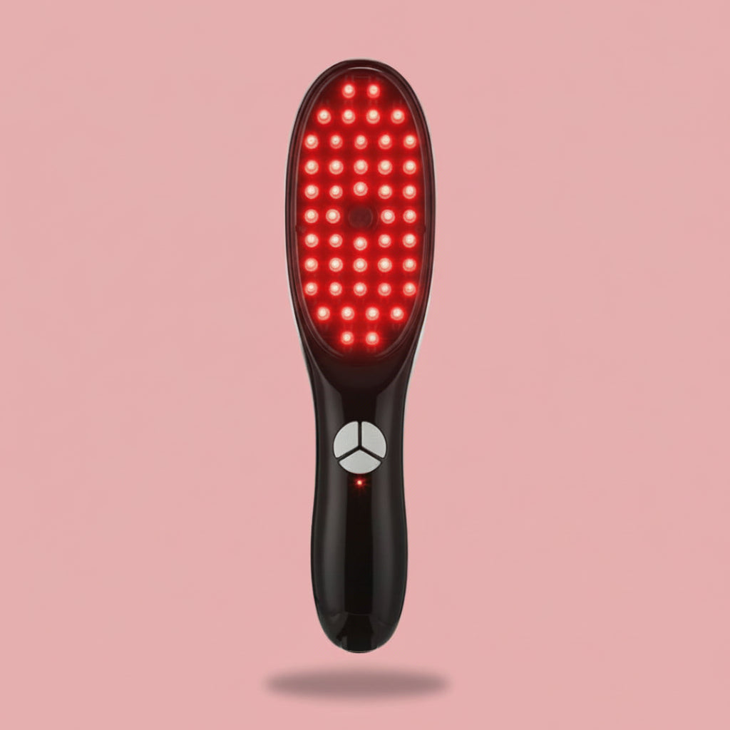 מברשת לחידוש השיער 4-ב-1 — טיפול LED, עיסוי קרקפת וסרום | Desfino