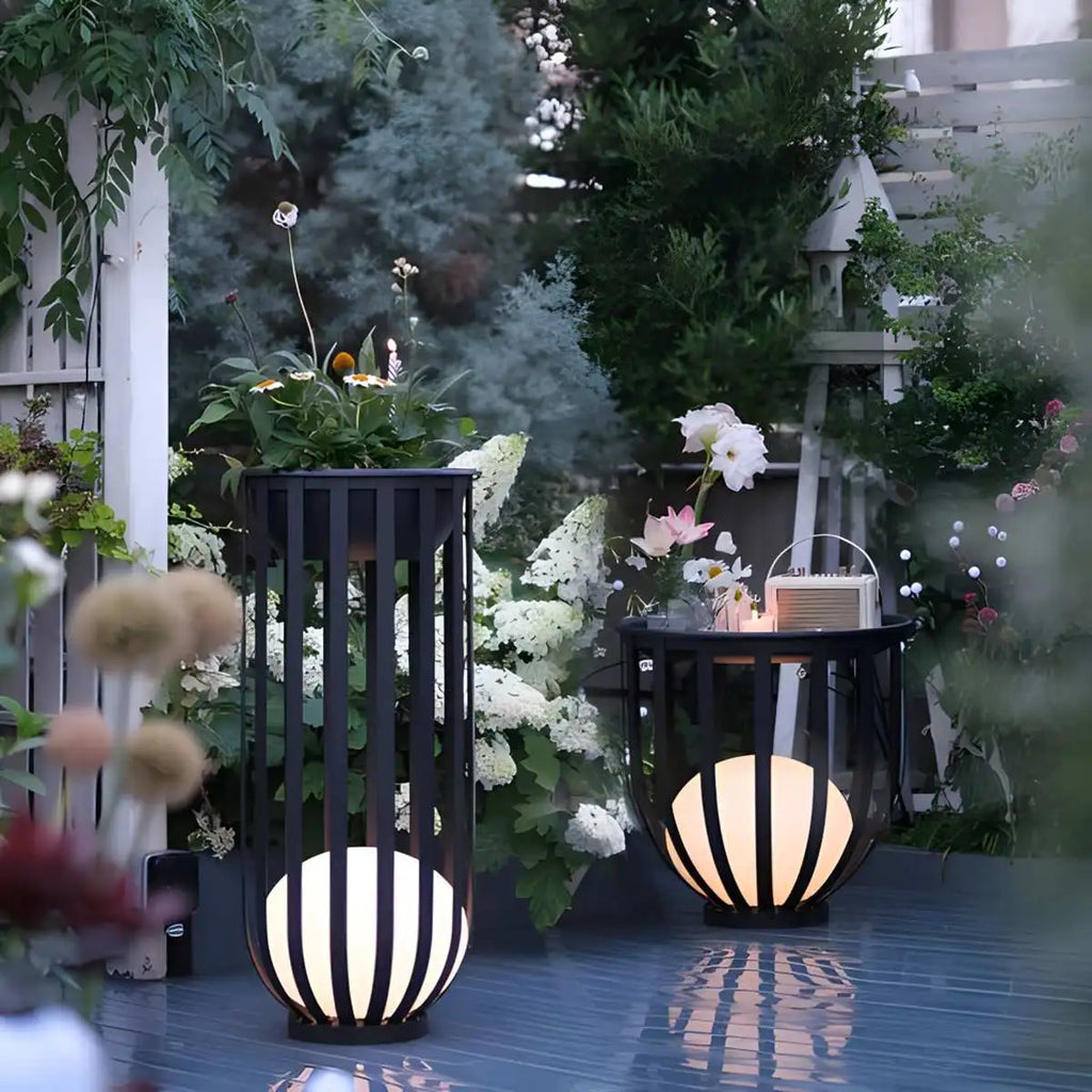 Solar Flower Stand Outdoor Floor Lamp | Desfino