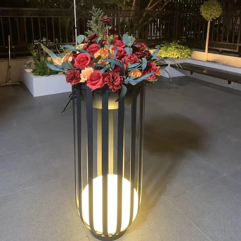 Solar Flower Stand Outdoor Floor Lamp | Desfino