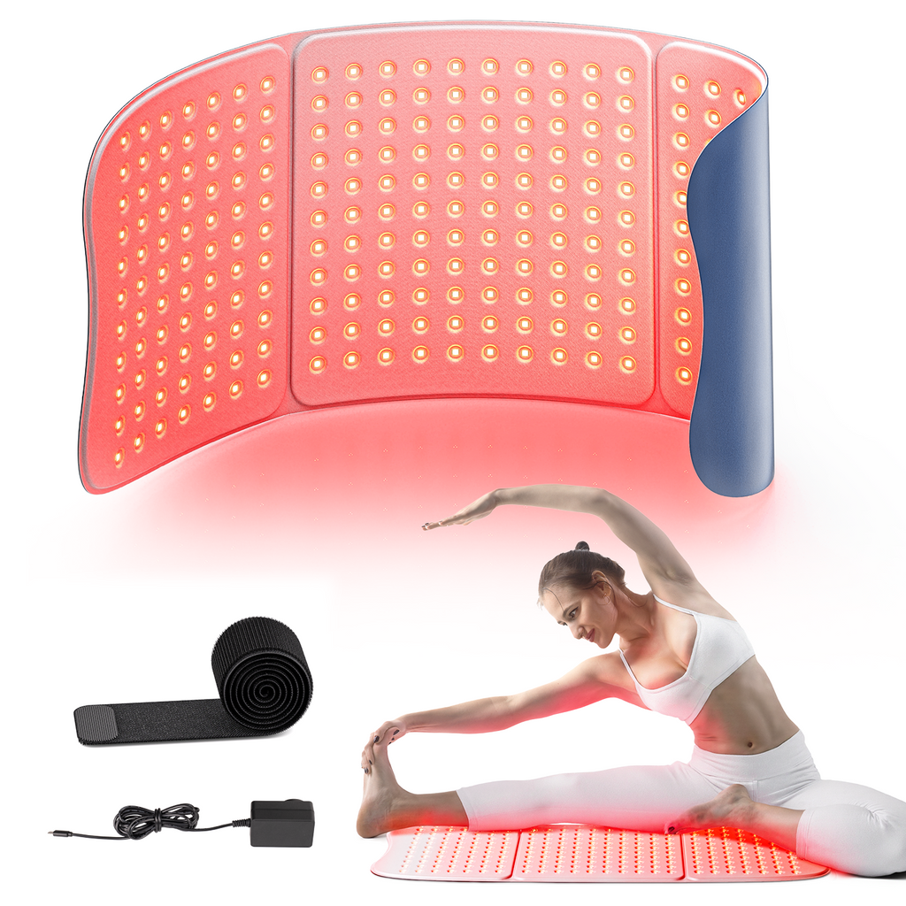 Großes Rotlichttherapie-Pad – 792 LEDs, 36W, Linderung für Rücken & Taille - Desfino