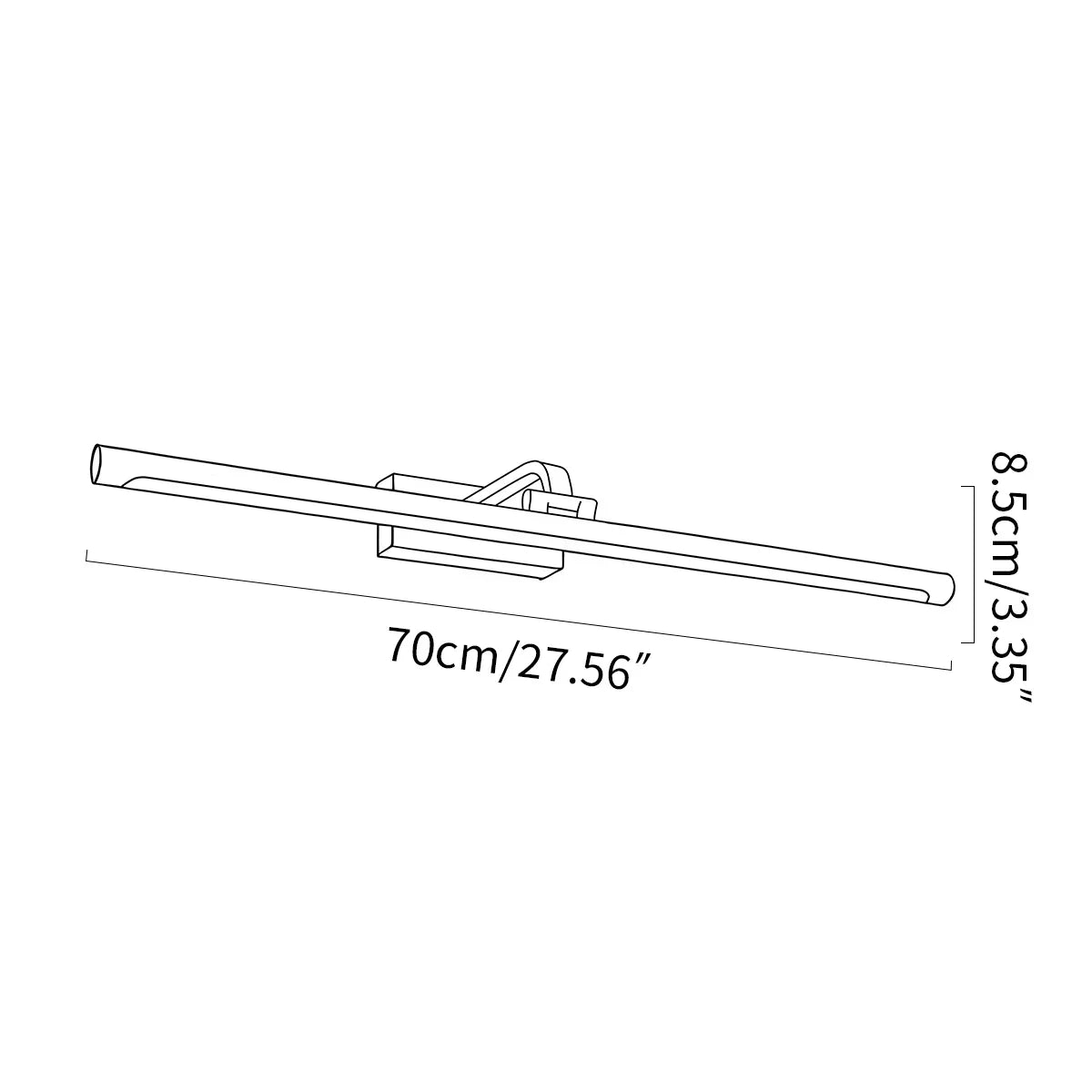 Verstellbare lineare LED-Bilderwandleuchte | Desfino