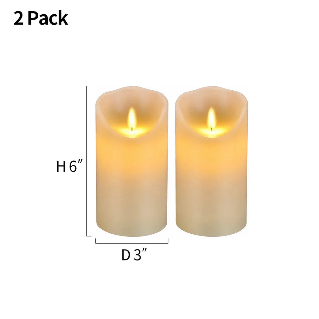 LED-Paraffinkerze ohne Flamme, 9er-Pack × 8 | Desfino