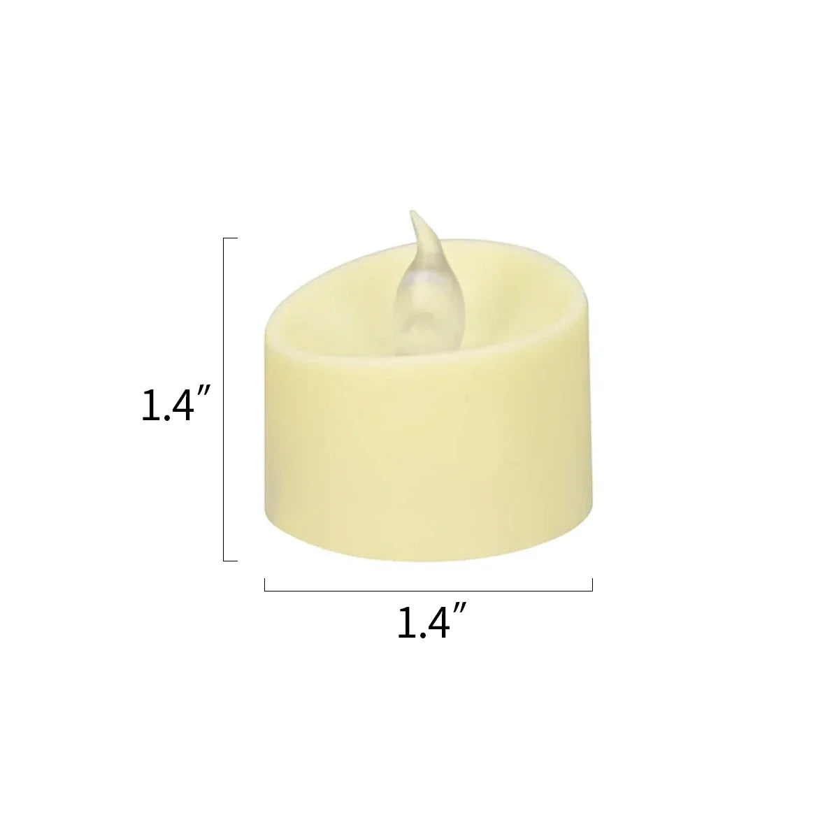 LED-Teelichter ohne Flamme, 100er-Pack × 18 | Desfino