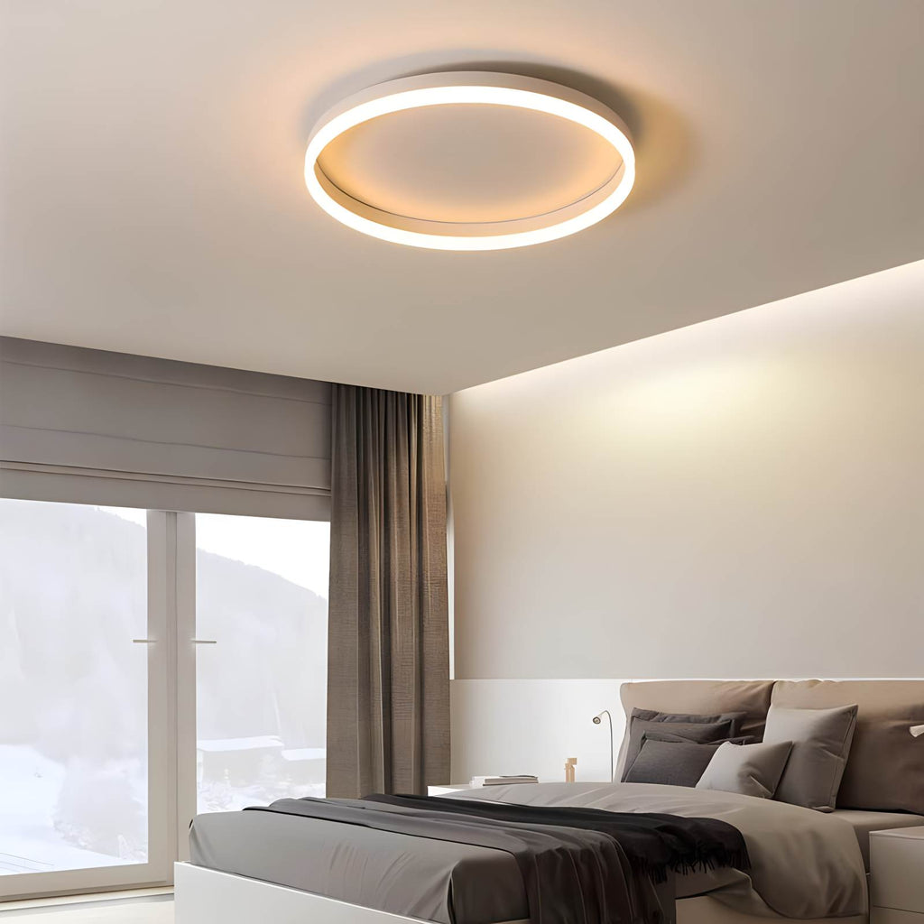 Nordic Circular LED Ceiling Lamp for Bedroom | Desfino