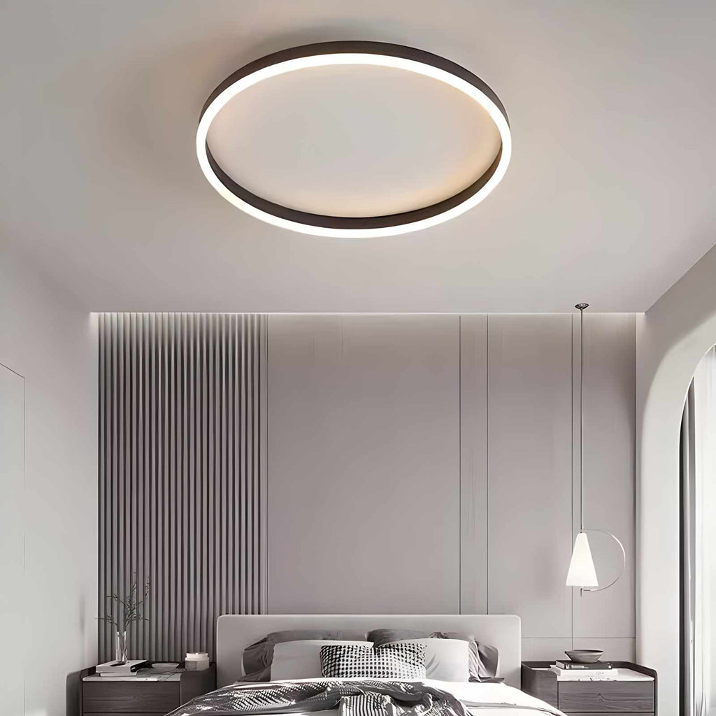 Nordic Circular LED Ceiling Lamp for Bedroom | Desfino