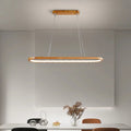 LumaWood LED-pendellampe — moderne metall og tre - Desfino
