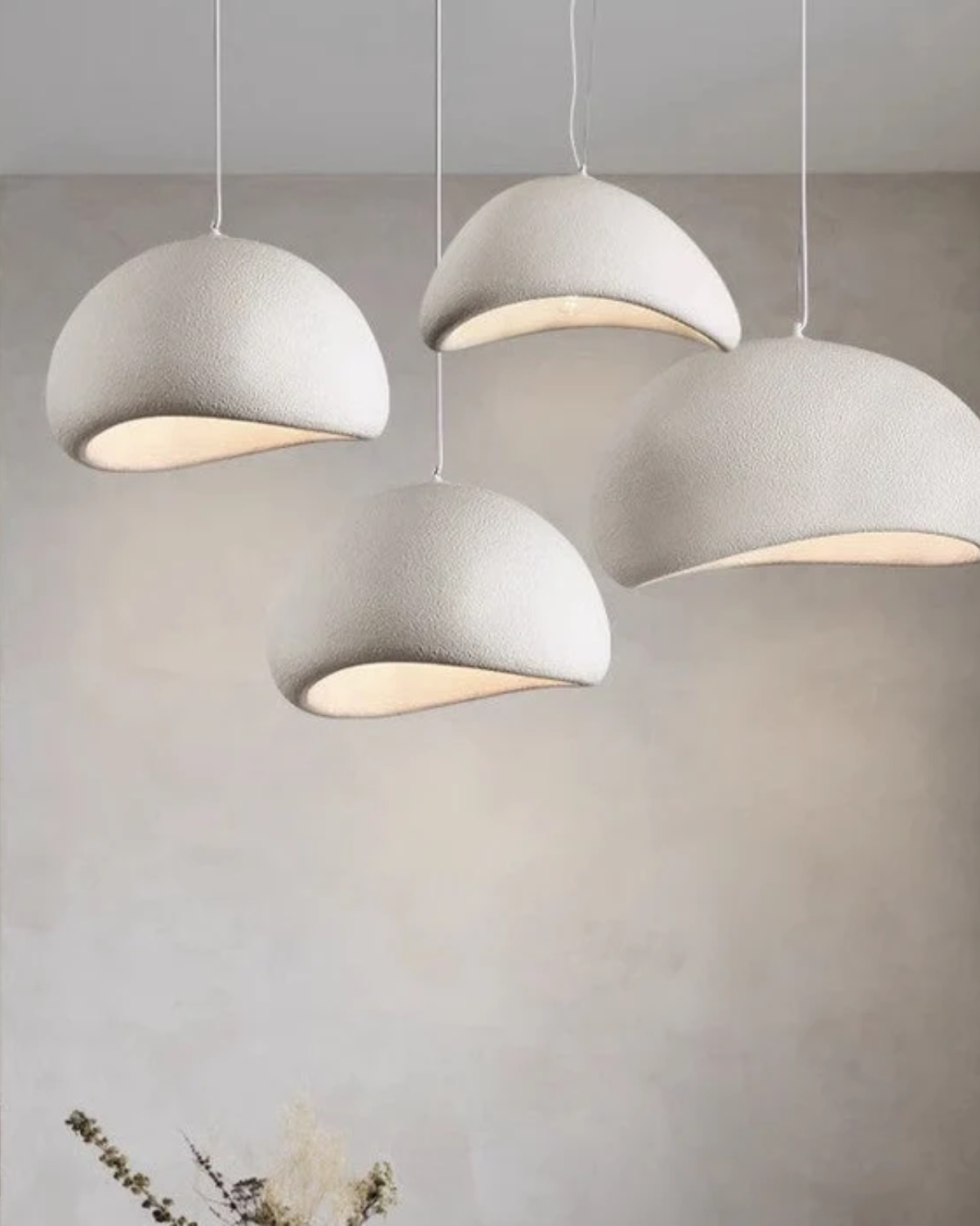 Lámpara colgante Domeform — luminaria escultórica moderna, luz de 3000K - Desfino