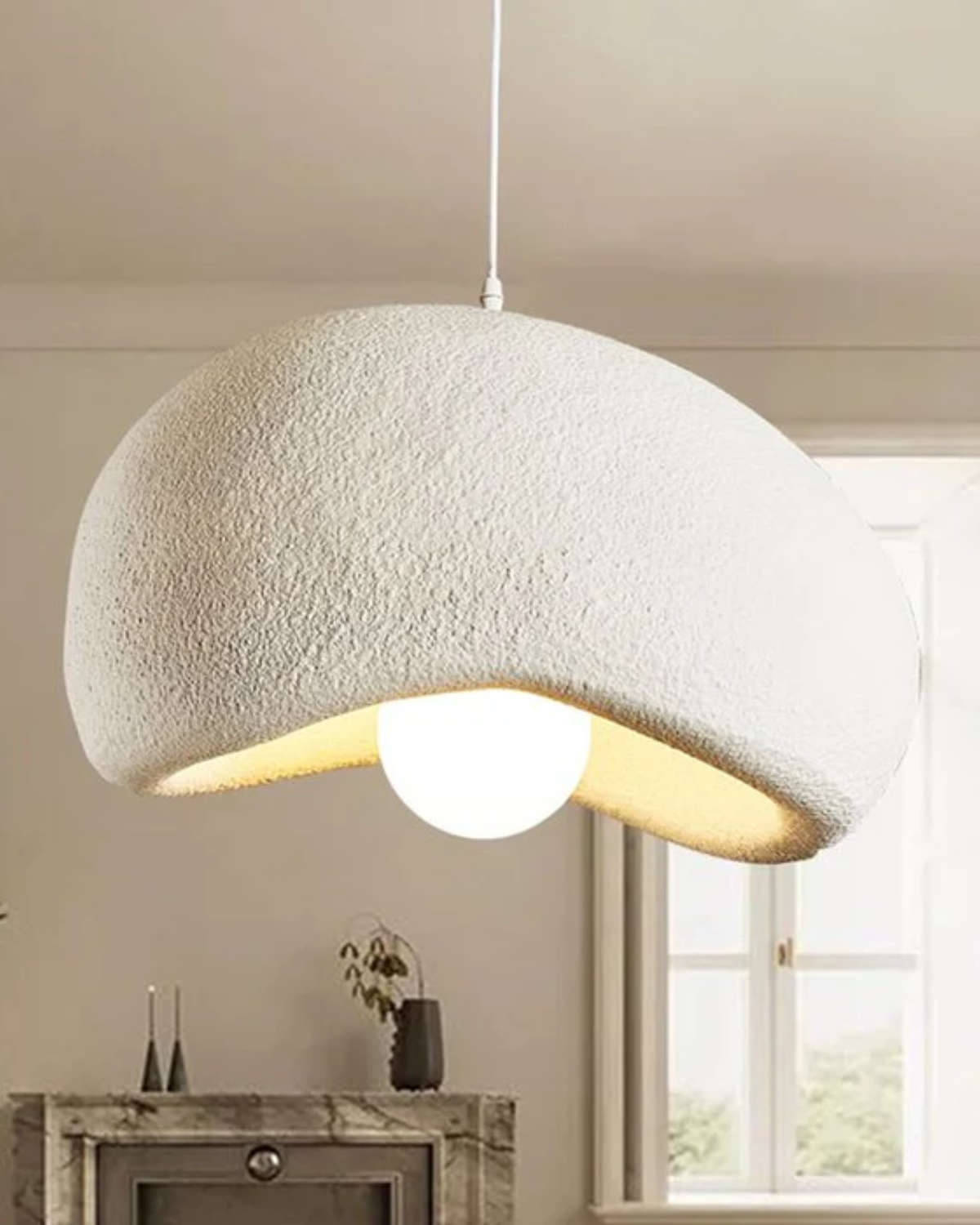 Lámpara colgante Domeform — luminaria escultórica moderna, luz de 3000K - Desfino