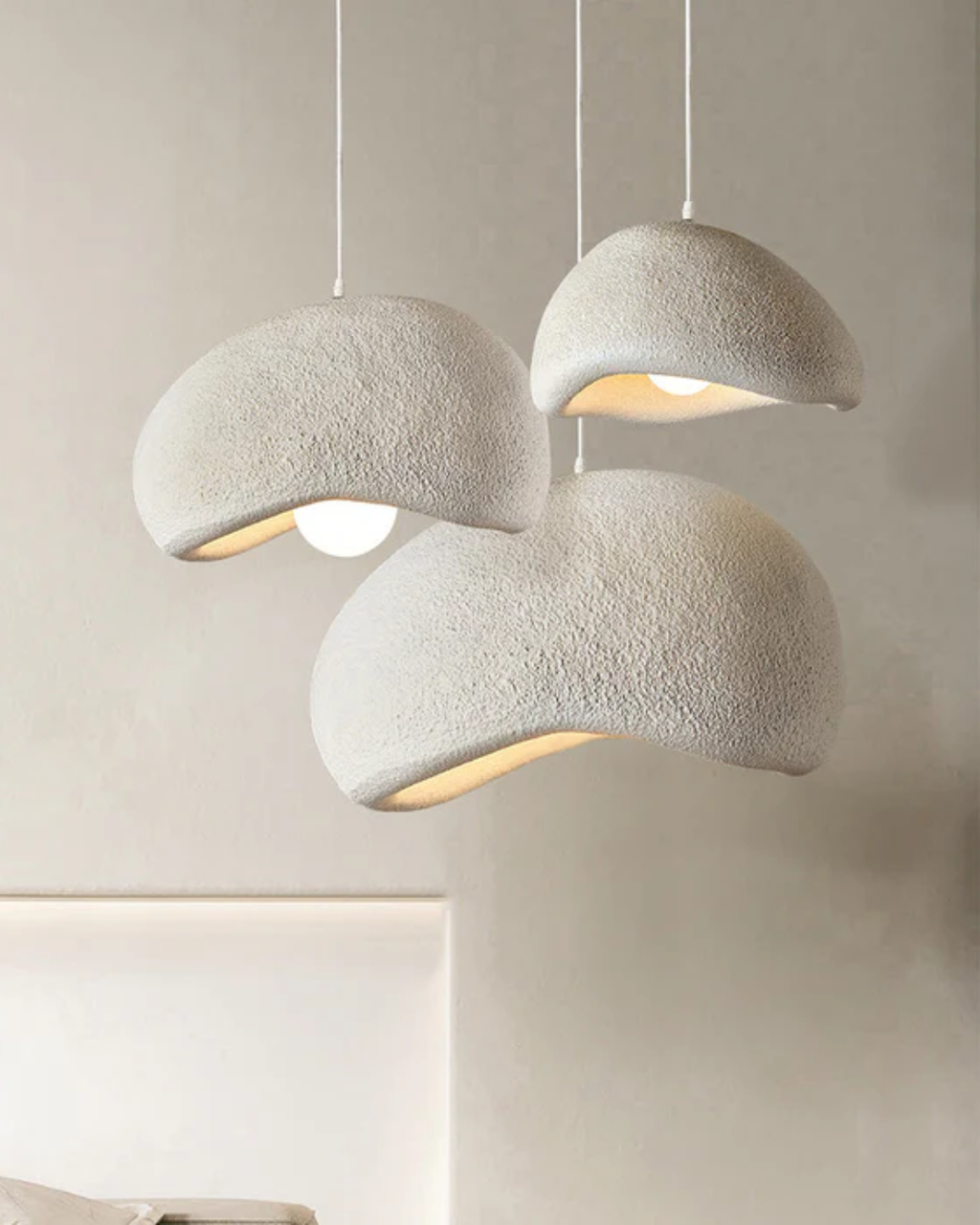 Lámpara colgante Domeform — luminaria escultórica moderna, luz de 3000K - Desfino