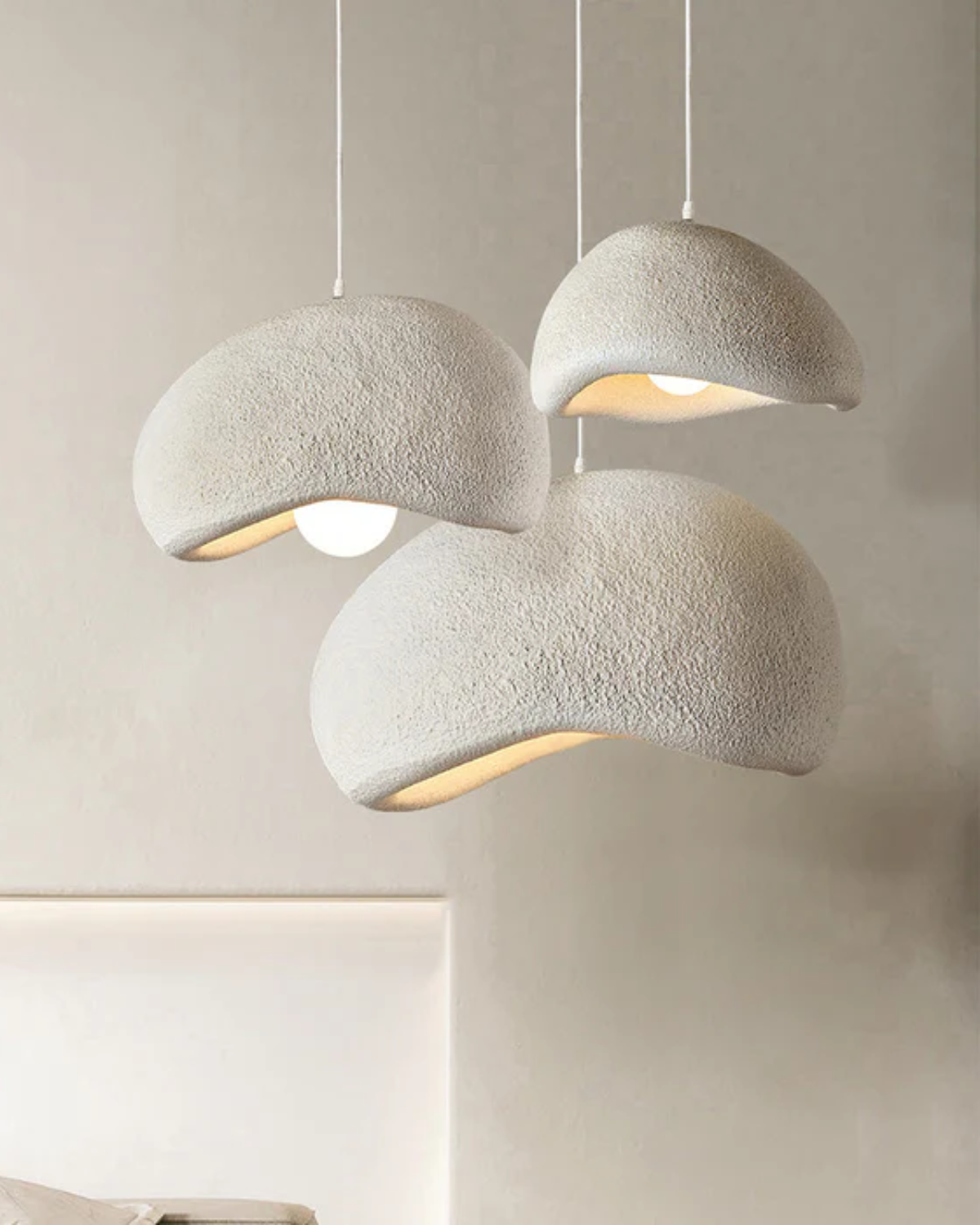 Lámpara colgante Domeform — luminaria escultórica moderna, luz de 3000K - Desfino