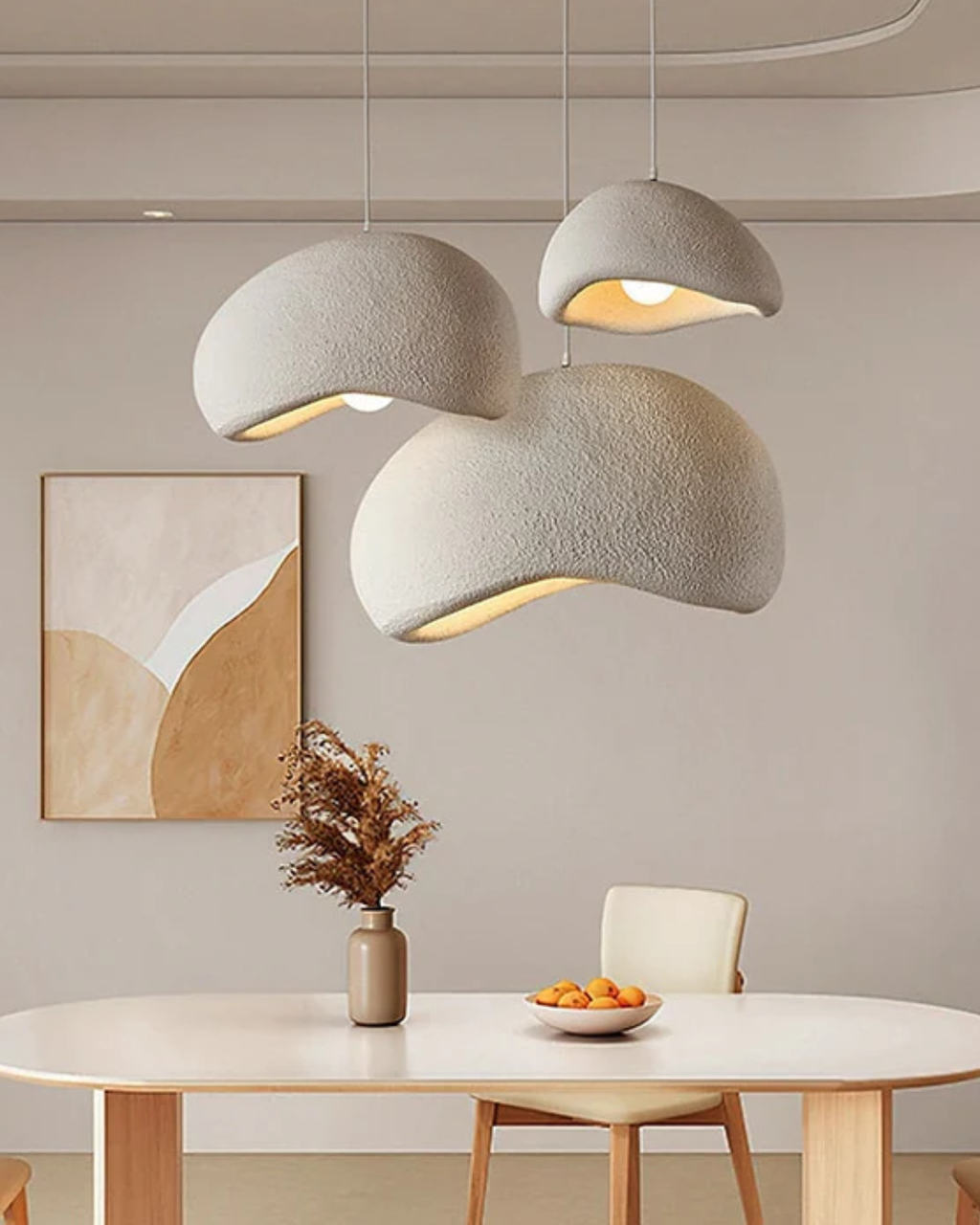 Lámpara colgante Domeform — luminaria escultórica moderna, luz de 3000K - Desfino