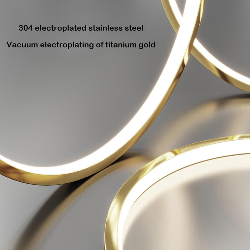 Large Tiered Ring Foyer Chandelier | Desfino