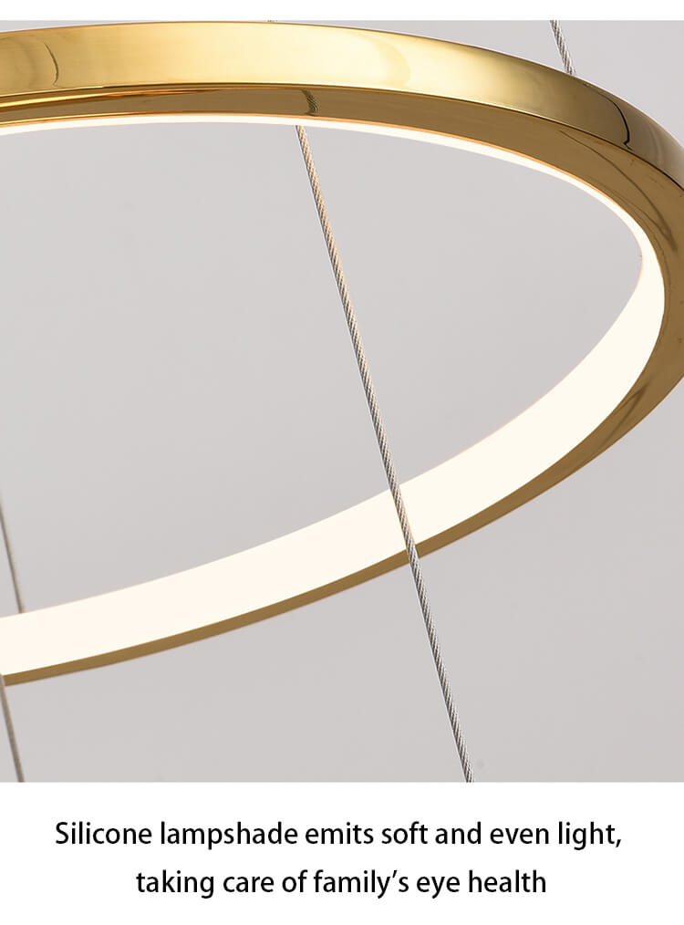 Large Tiered Ring Foyer Chandelier | Desfino